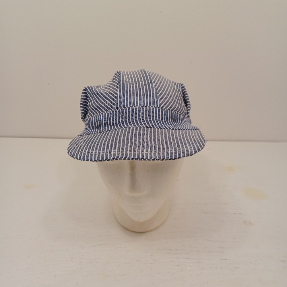 Train hat. Youth adult snap back homemade.